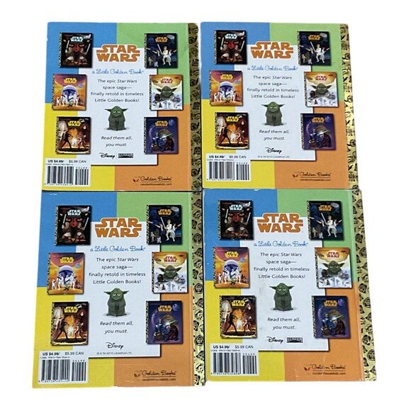 Star Wars Little Golden Books Set Of 4 Bundle Lot - Picture 2 of 6